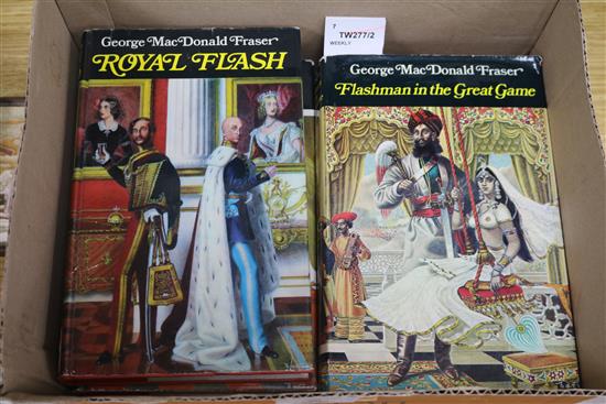 George Macdonald Fraser, seven Flashman books, including five first editions,